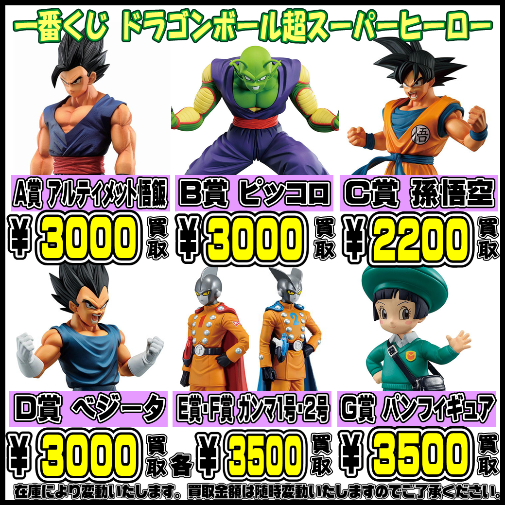 一番くじ ドラゴンボール超スーパーヒーロー コンプリートセット(i以外  