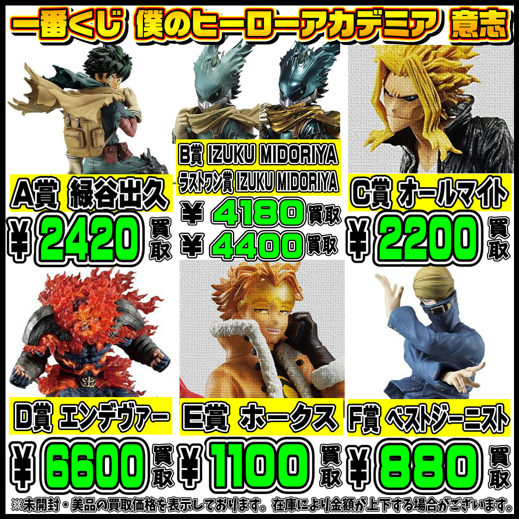最新作，本物保証 未開封品 一番くじ 僕のヒーローアカデミア 意志 A