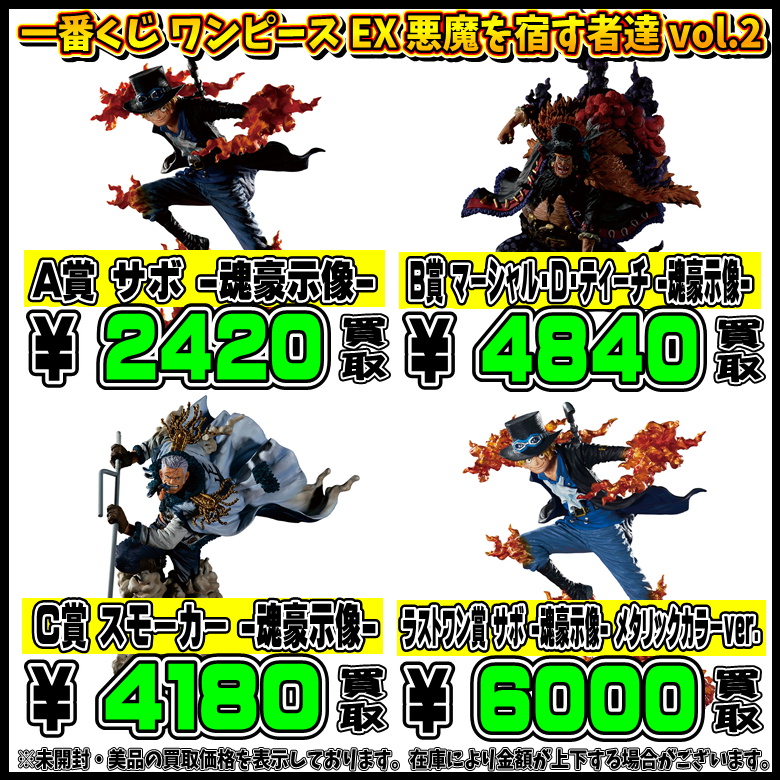 最新一番くじ買取表更新しました！ ヒロアカ・ワンピース 7/10 | 千葉 