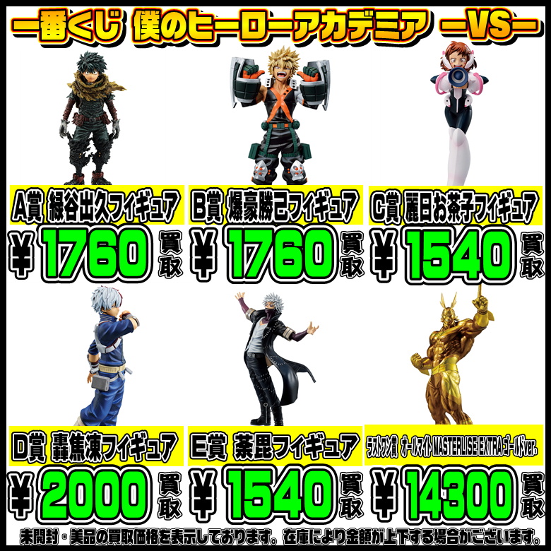 最新一番くじ買取リスト更新しました！ホロライブ・ヒロアカ・ブルー 