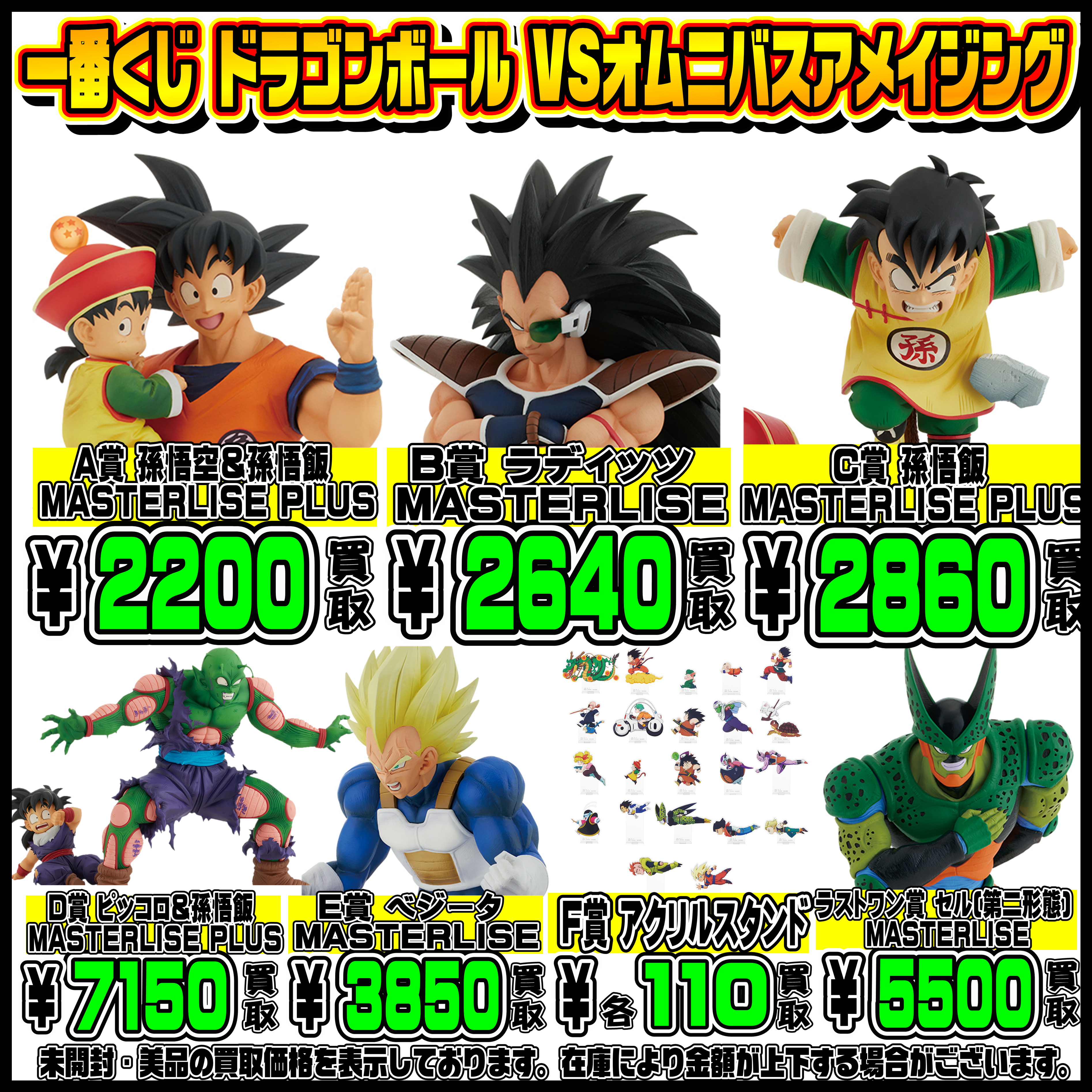 一番くじ ドラゴンボール vsオムニバスアメイジング f賞 アクリル 