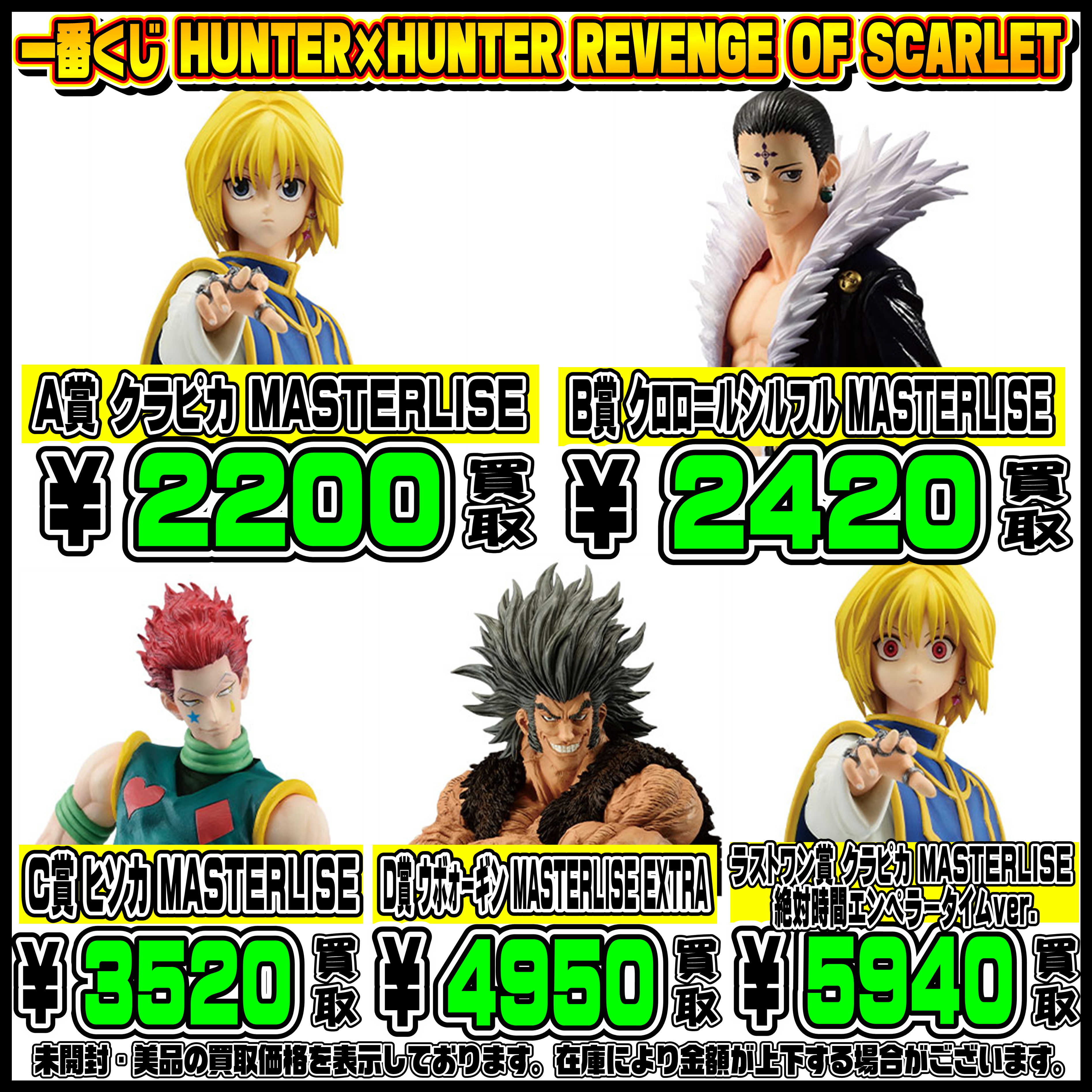 最新一番くじ買取表更新しました！ 6/22 ドラゴンボール 