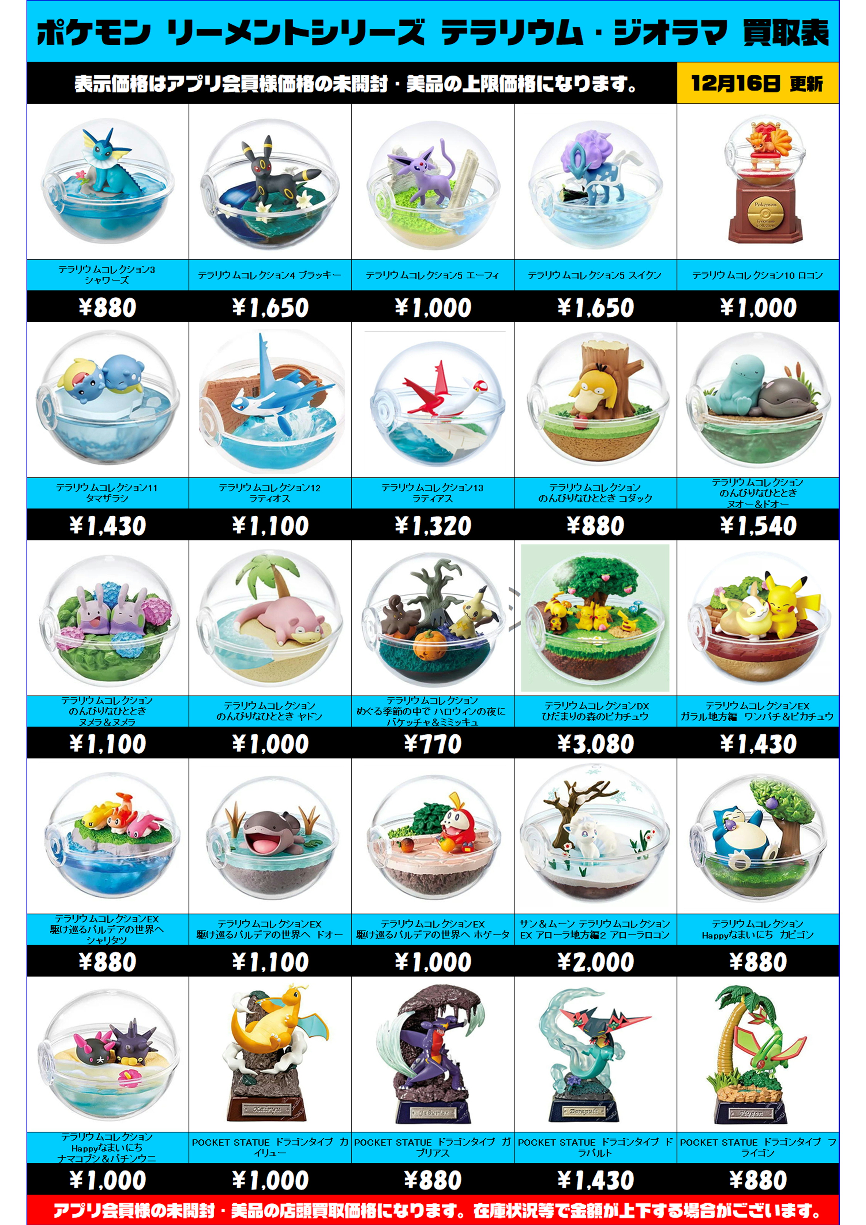ポケモン リーメントシリーズ テラリウムコレクション・ジオラマ 買取 