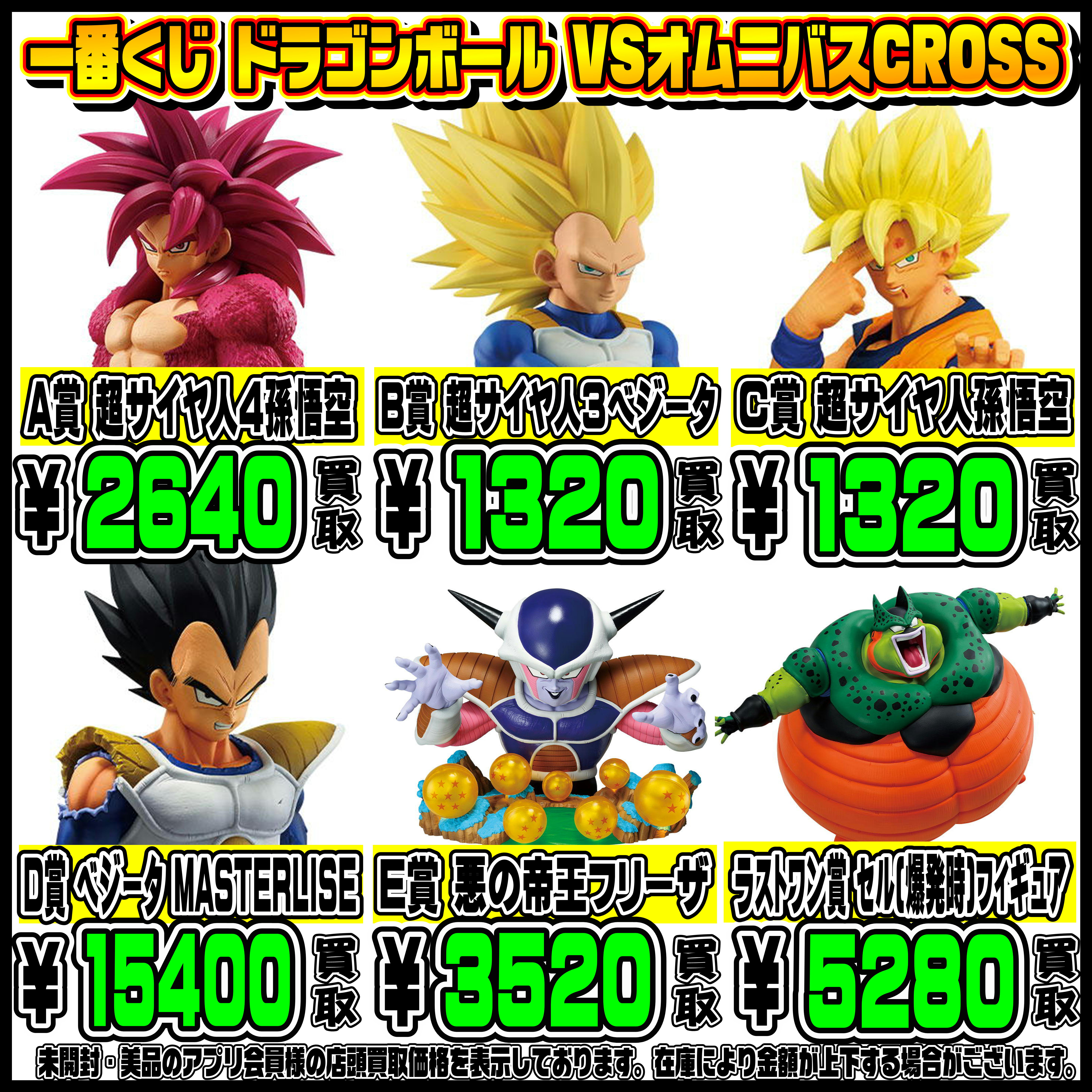 新作一番くじ買取リスト更新しました！ 5/24～ 刃牙・ベルセルク 