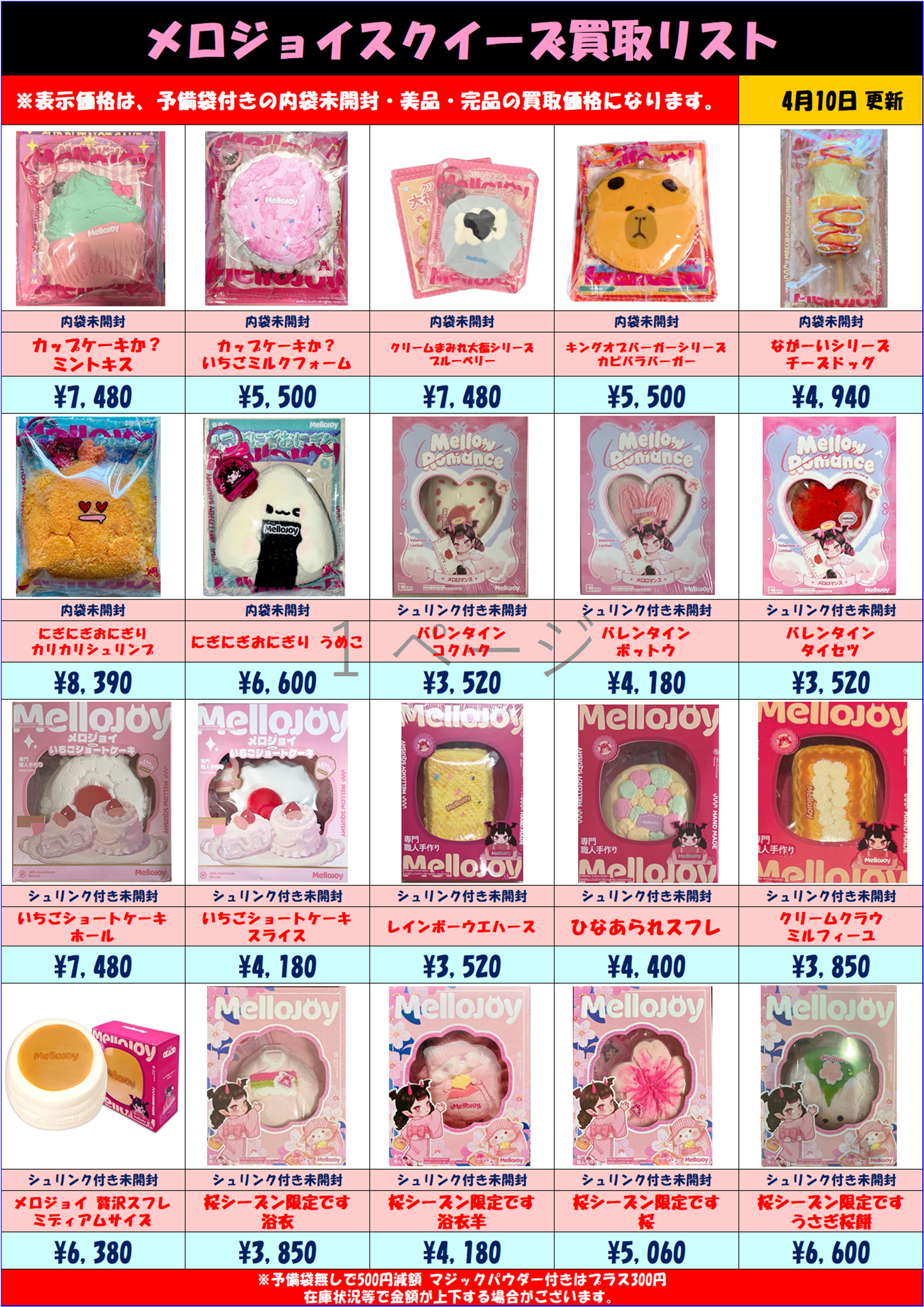 MelloJoy メロジョイスクイーズ 超高額買取実施中です！ 4/10～ | 千葉 