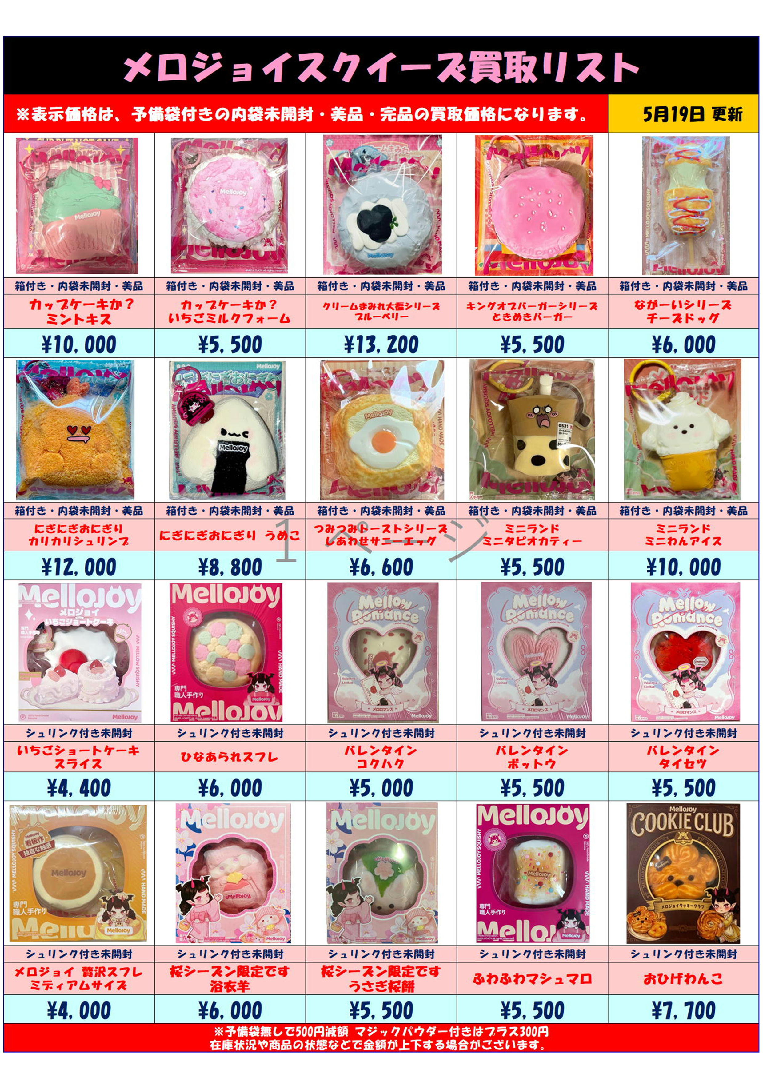 MelloJoy メロジョイスクイーズ 超高額買取実施中です！ 5/19～ | 千葉 