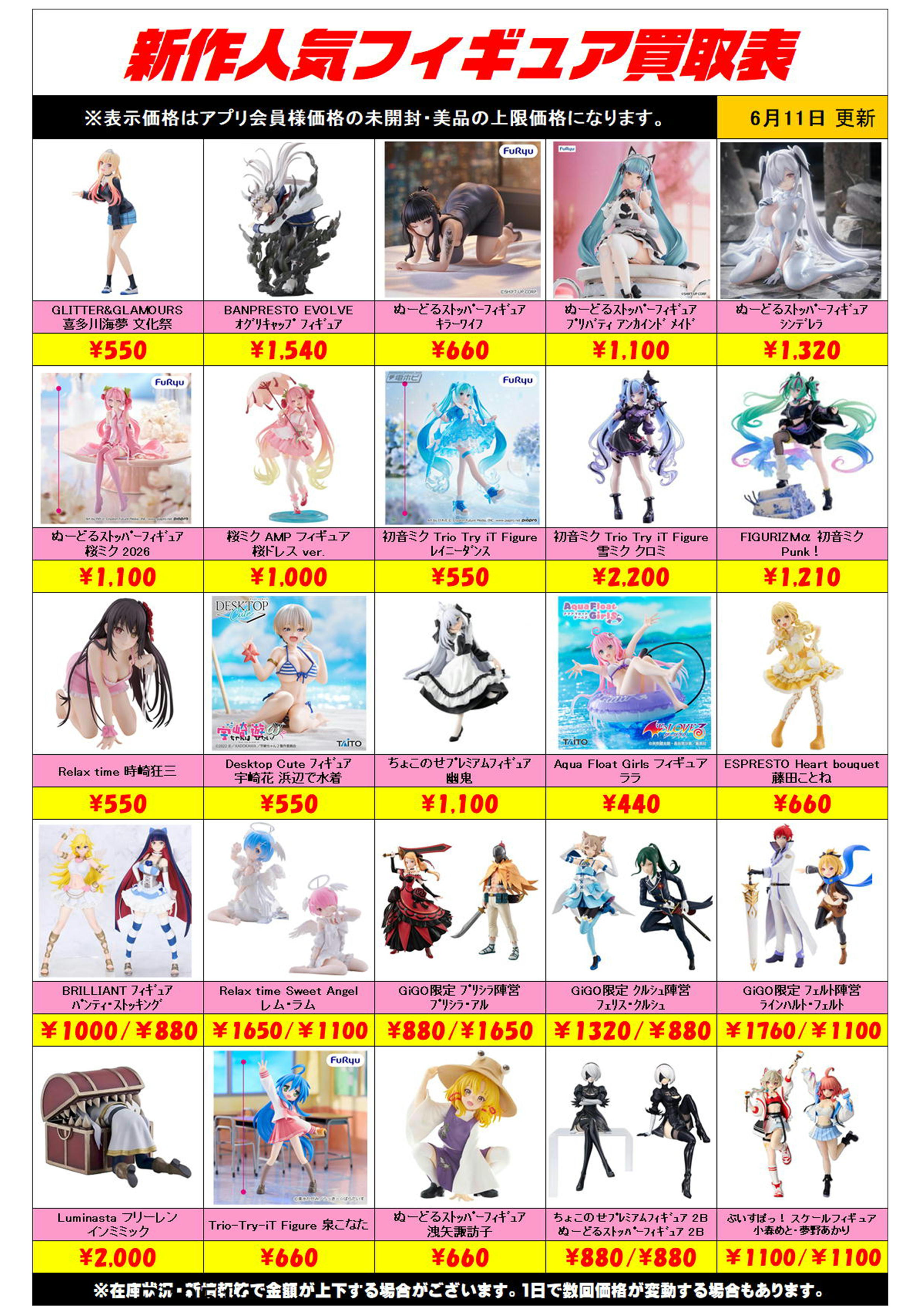 人気プライスフィギュアまとめ売り11点 最新 プライズフィギュア 11点 